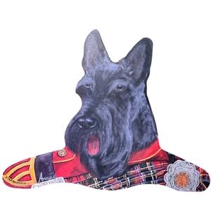 Wooden Scottie Highland Annie Rhinehart Scottish Terrior Wood Clothes Hanger
